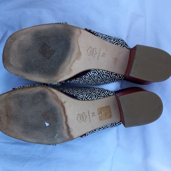 Le Babe Chunky Heel Slide in Shoes - Picture 9 of 10